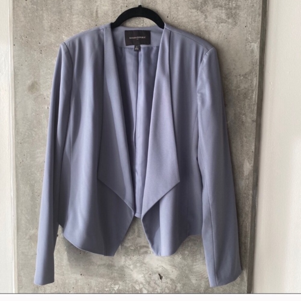 Banana Republic Gray Open Blazer